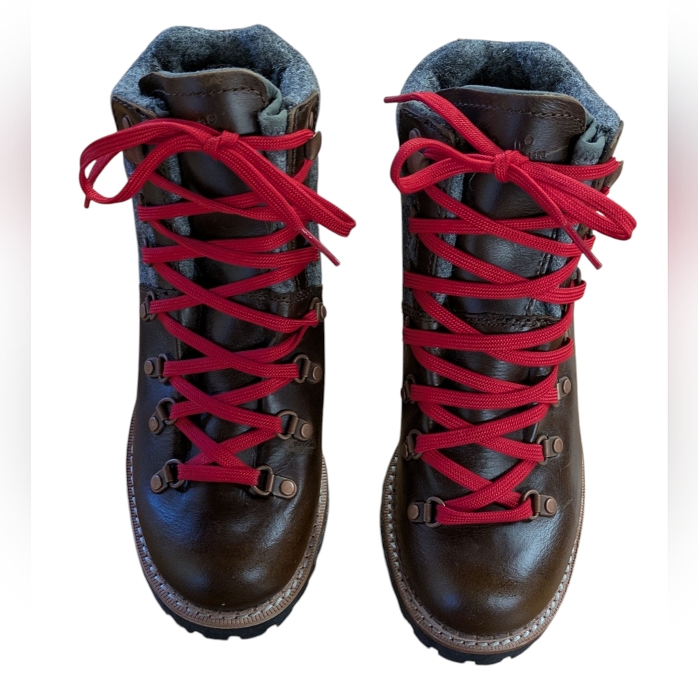 Woolrich Rockies Leather and Wool Hiking Boots Size 6.5 - Picture 3 of 13